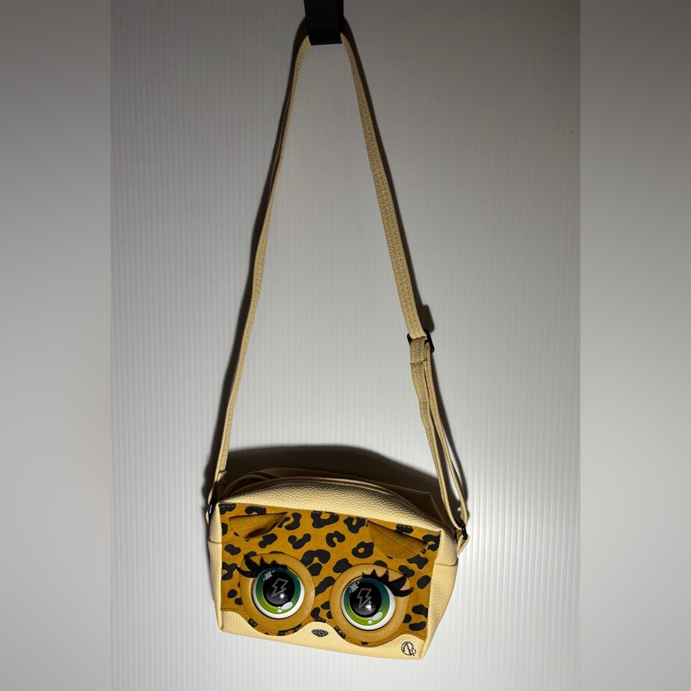 Leopard Owl Crossbody Bag Moving Eyes Novelty Kids Purse